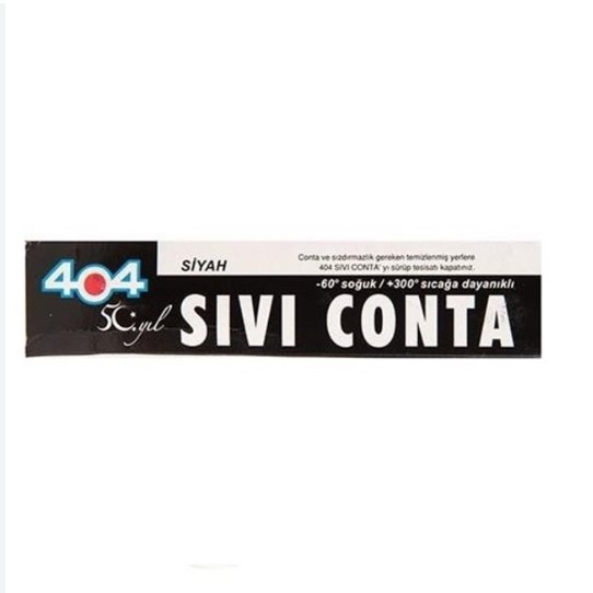 404 SIVI CONTA TÜP SİYAH ( 36 AD )